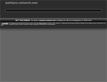 Tablet Screenshot of just4you-network.com